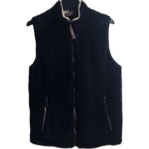 True Grit Black Sherpa Vest